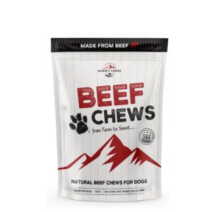 summit farms beef jerky square dog treats 15 oz pack all-american slow roasted beef training treats for dogs - healthy & delicious beef jerky dog treats - a must-have reward snack for dogs