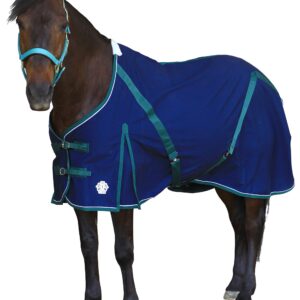 T TEKE Deluxe Horse Canvas Sheet for Snug and Clean in Stable, or as a Blanket Liner. (Size Range 51"-87" Including Mini Horse)