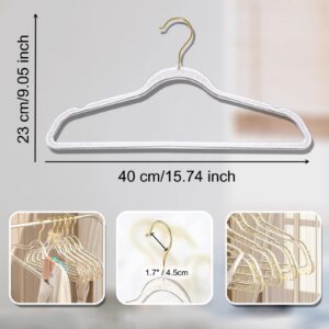 Clear Clothes Hangers 16", 20 Pack Plastic Coat Hanger for Adult Closet, Durable Bling Ganchos de Ropa with Swivel Hook, Notched Shoulders & Ultra-Thin Space Saving Laundry Hanger for Dress Suits