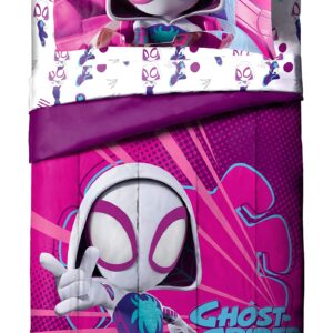 Marvel Spidey & His Amazing Friends Ghost Spider Gwen 5 Piece Twin Bed Set - Bedding includes Comforter & Sheet Set - Super Soft Fade Resistant Microfiber