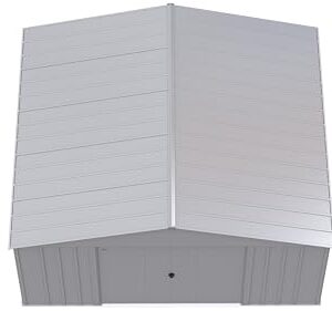 Arrow Classic Metal Shed, 14 x 12, Flute Grey