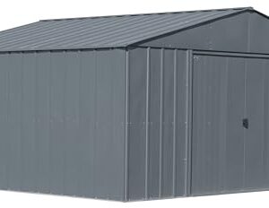 Arrow Classic Metal Shed, 14 x 12, Charcoal