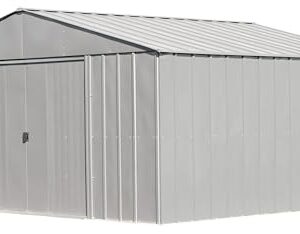 Arrow Classic Metal Shed, 14 x 12, Flute Grey