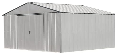 Arrow Classic Metal Shed, 14 x 12, Flute Grey