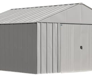 Arrow Classic Metal Shed, 12 x 12, Flute Grey