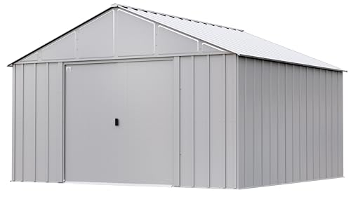 Arrow Classic Metal Shed, 12 x 12, Flute Grey