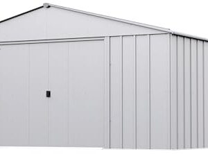 Arrow Classic Metal Shed, 14 x 14, Flute Grey