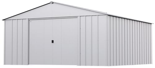 Arrow Classic Metal Shed, 14 x 14, Flute Grey