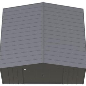 Arrow Classic Metal Shed, 14 x 12, Charcoal