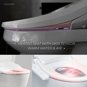 CUCKOO CBT-N1030EW Tankless Electronic Elongated Seats Electric Bidet, White