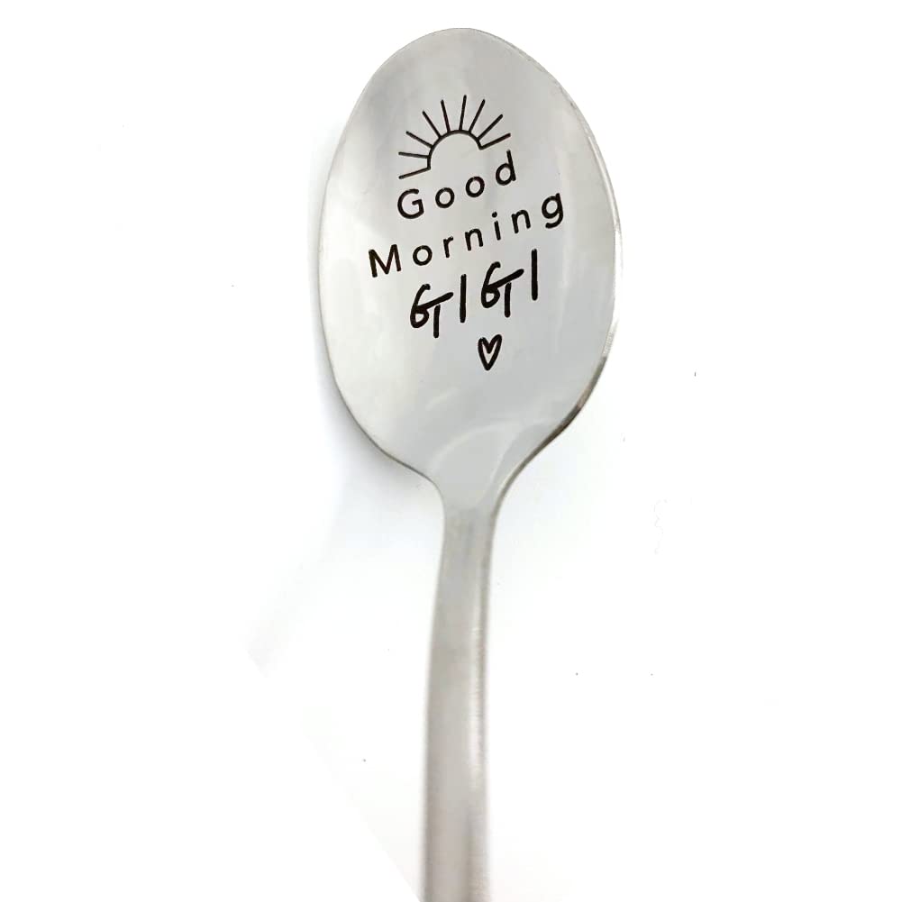 Nana Gift Spoons for Nana Coffee Spoons Gifts from Grandkids Good Morning Nana Birthday Mothers Day Gifts for Nana Grandma Tea Spoons for Tea Lover Christmas Gifts