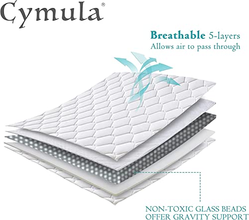 CYMULA Weighted Blanket Kids 10 Pounds (40''*60'' Throw Size) - Cooling Breathable Children Heavy Blankets Summer Winter - Ultra Microfiber Soft Comfort with Glass Beads - Gifts for Boys/Girls