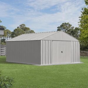 Arrow Classic Metal Shed, 12 x 14, Flute Grey