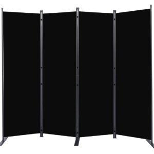 Room Divider 6FT Portable Room Dividers and Folding Privacy Screens, 88'' W Fabric Divider for Room Separation, 4 Panel Partition Room Dividers Freestanding Wall Divider Screen for Dorm Studio Office