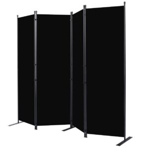 Room Divider 6FT Portable Room Dividers and Folding Privacy Screens, 88'' W Fabric Divider for Room Separation, 4 Panel Partition Room Dividers Freestanding Wall Divider Screen for Dorm Studio Office