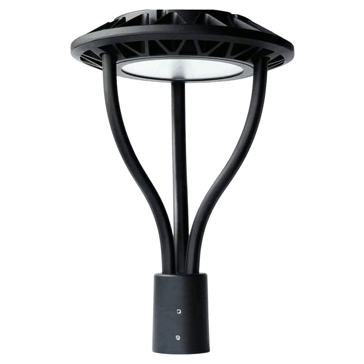 LED Post Top Light with Dusk to Dawn Photocell, 80W/100W/120W/150W Power Tunable (130lm/w) 3CCT (3000k-4000k-5000k) Outdoor Post Light for Garden Pathway Yard Street Area Lighting- DLC/ETL Listed