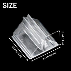 50 Pieces Game Card Stands Plastic Card Holder Clear Small Wedding Table Place Card Stand for Board Game Cards Table Signs Memos Pictures Photos DIY Party Favors