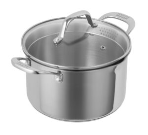 kuhn rikon allround plus stainless steel cooking pot 3.7 l diameter 20 cm