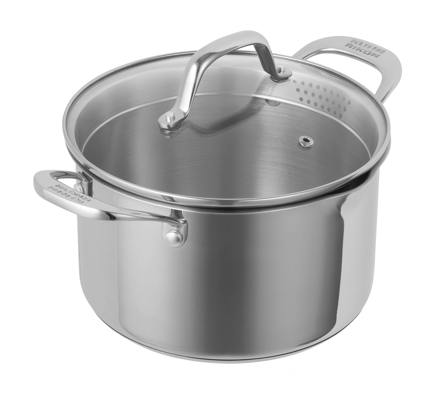 KUHN RIKON Allround Plus Stainless Steel Cooking Pot 3.7 L Diameter 20 cm