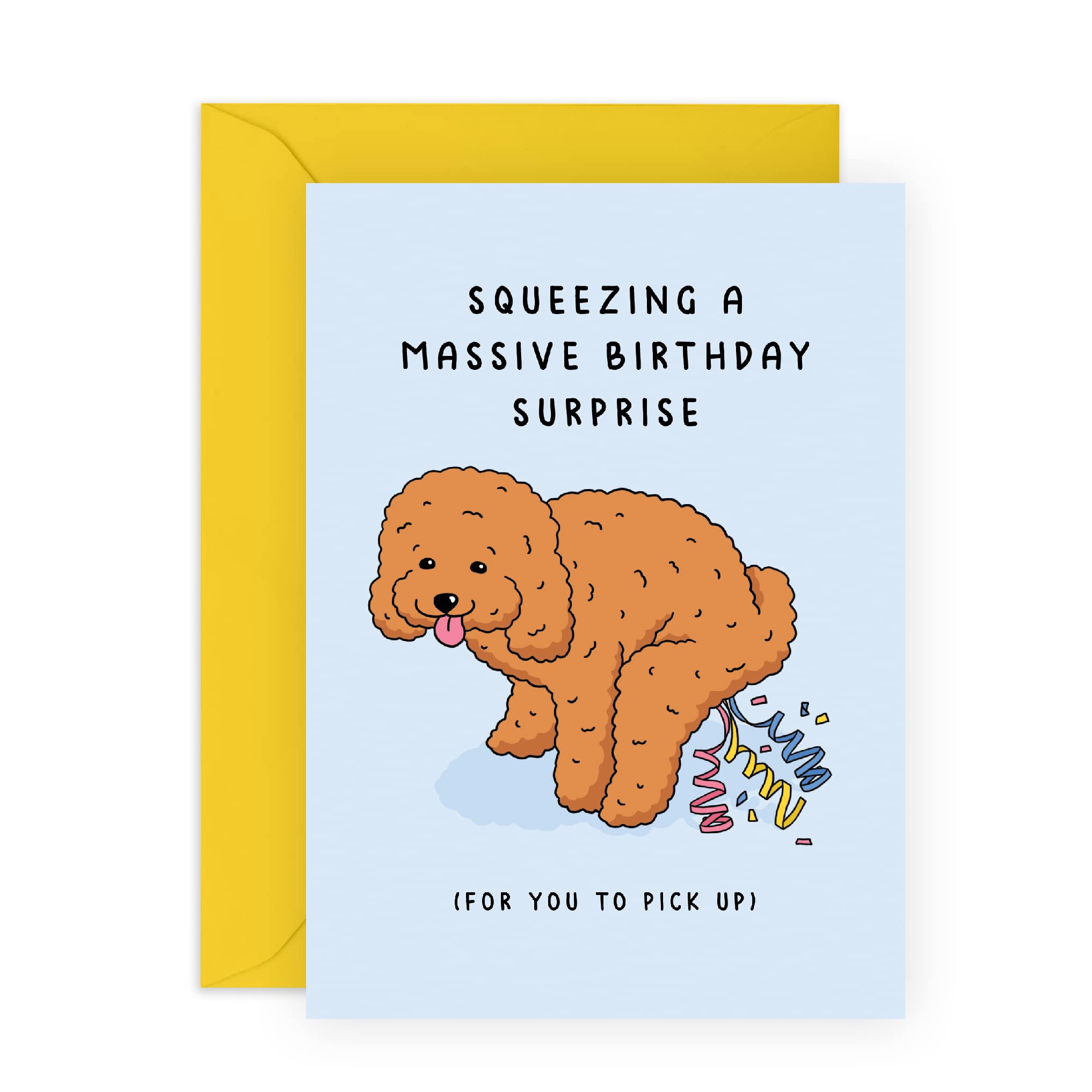 CENTRAL 23 Birthday Card From Dog Pet Puppy - Funny Gifts for Dog Dad or Fur Mom - Dog Birthday Cards for Men or Women - Comes With Stickers