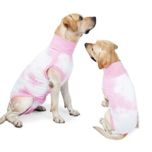 LIANZIMAU Dog Recovery Suit,Spay Suit for Female Dog,E-Collar Cone Alternative After Surgery Anti-Licking,Neuter Suit for Male Dogs,Dog Surgical Suit for Abdominal Wounds Dog Onesie Body Suits