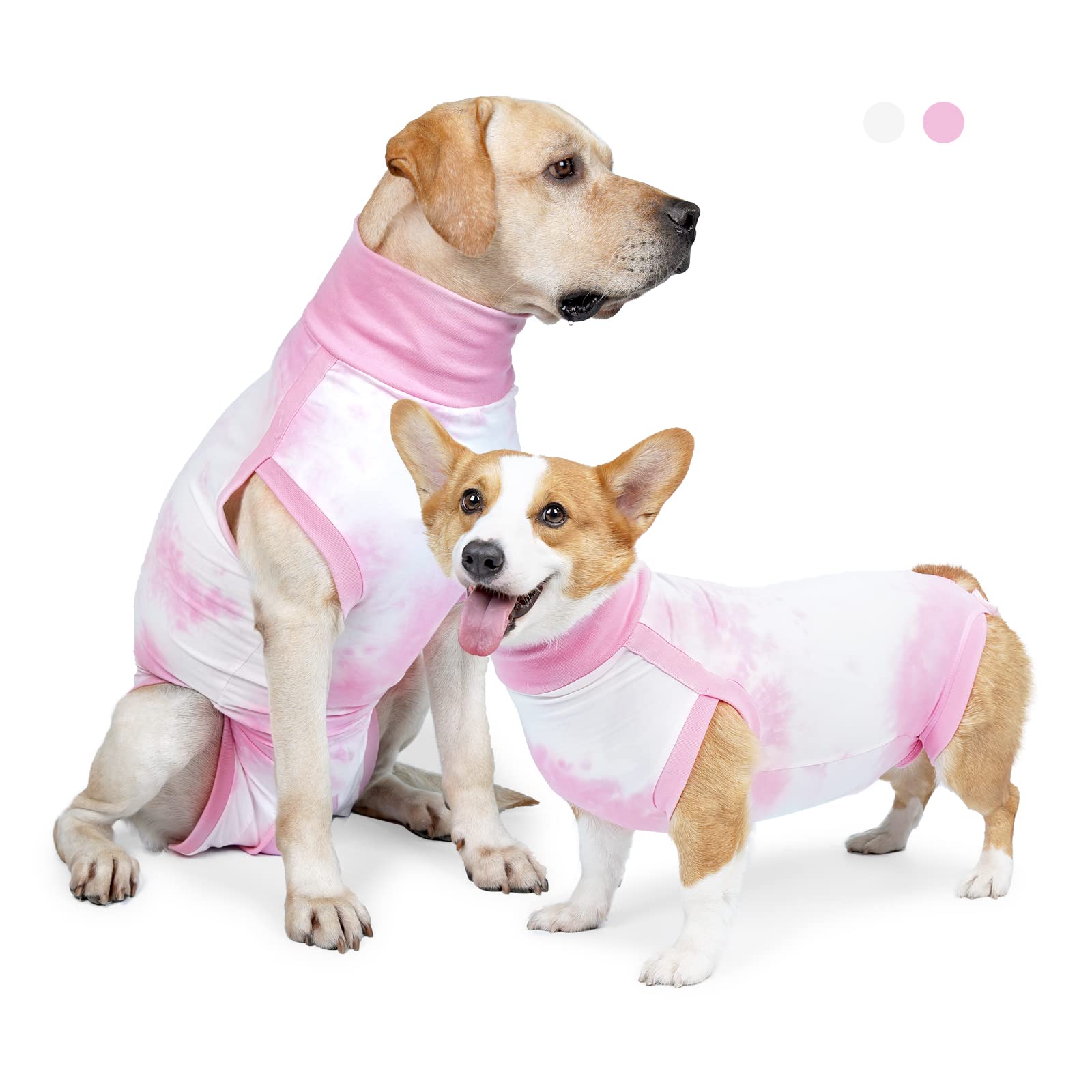 LIANZIMAU Dog Recovery Suit,Spay Suit for Female Dog,E-Collar Cone Alternative After Surgery Anti-Licking,Neuter Suit for Male Dogs,Dog Surgical Suit for Abdominal Wounds Dog Onesie Body Suits