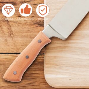 SHERCHPRY Wood Knives Handle Handles Replacement Wooden Kitchen Repair Handle for Chopping Cutter Making Wood Cutter Handle