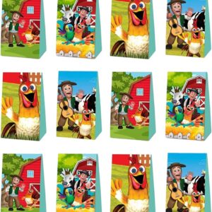 OU GUAN La Granja De Zenón Birthday party Gift Bags La Granja De Zenón Theme Party Supplies (Pack of 18)