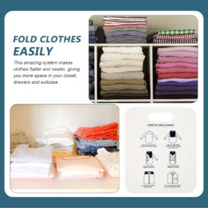 VICASKY 2pcs Shirt Folding Board Cupboard Paperplates Apparel Pants Hangers Sweatshirt Folder Cardboard Shirt Form Convenient Clothes Stacking Board Shirt Packing Liner Board Folding Table