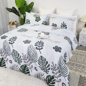 Helthep Duvet Cover Set King Size,Soft King Duvet Cover Set, 3 Pieces Double Brushed King Size Duvet Covers with Zipper Closure, 1 Duvet Cover 90x104 inches and 2 Pillow Shams