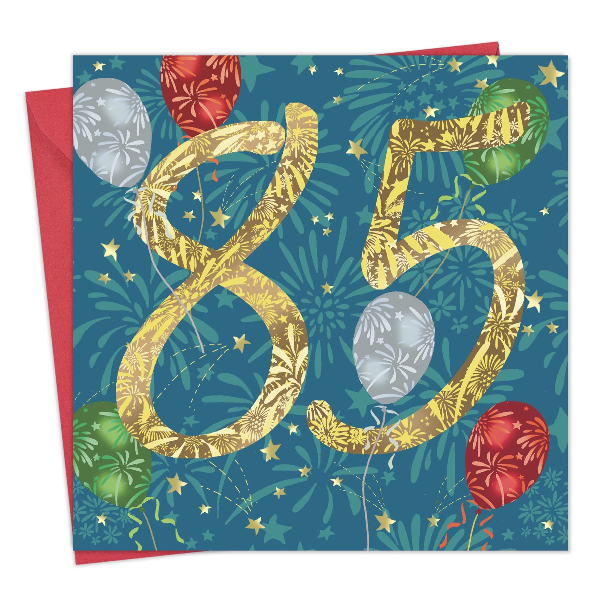 Twizler 85th Birthday Card - 85 Year Old Card - Age 85 Birthday Card - Unisex 85th Birthday Card for Him Her Female Male - Happy Birthday Card Age 85 for Mom Dad Grandad Nan Brother Sister Friend