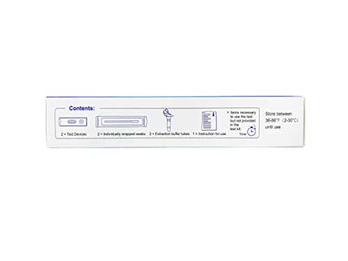 FaStep Rapid 15 Minutes COVID-19 Antigen Home Test (1 Pack, 2 Tests Total)