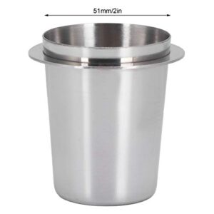 51mm Coffee Dosing Cup, Stainless Steel Dosing Cup, Coffee Machine Handle Dosing Cup, Coffee Machine Tools, Fits 51mm Portafilters