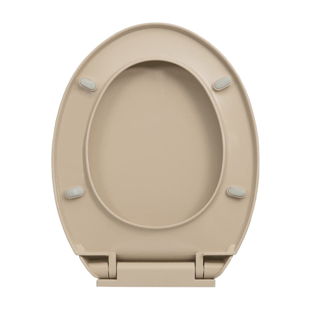 CUMYZO Soft-Close Toilet Seat Quick Release Beige Oval Beige (1.45KG/3.19LB) Plumbing Fixture Hardware & Parts-Toilet & Bidet Accessories-Toilet & Bidet Seats-