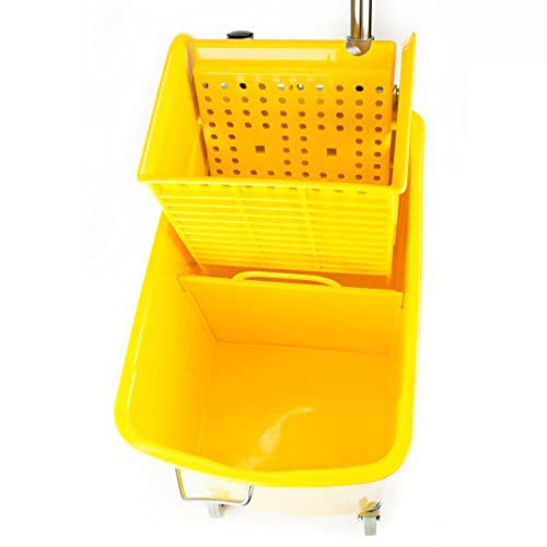 RK Safety RKMB Commercial Mop Bucket Combo-24QT -Yellow