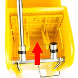 RK Safety RKMB Commercial Mop Bucket Combo-24QT -Yellow