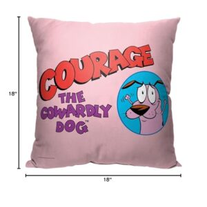 Northwest Courage The Cowardly Dog Cartoon Network's Pillow, 18" x 18"