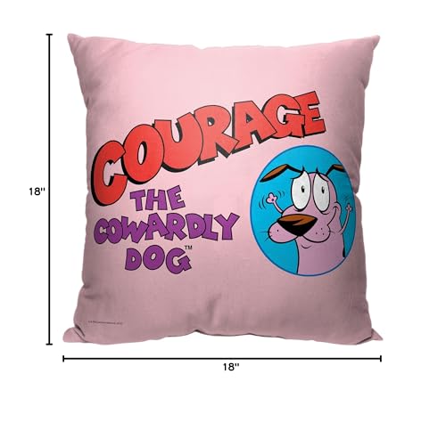 Northwest Courage The Cowardly Dog Cartoon Network's Pillow, 18" x 18"