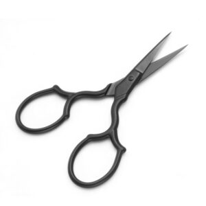 Yutoner Embroidery Scissors - Stainless Steel Sharp Sewing Shears for DIY Craft, Art Work, Needlework, Cross Stitch (Black - 3.7 Inch)