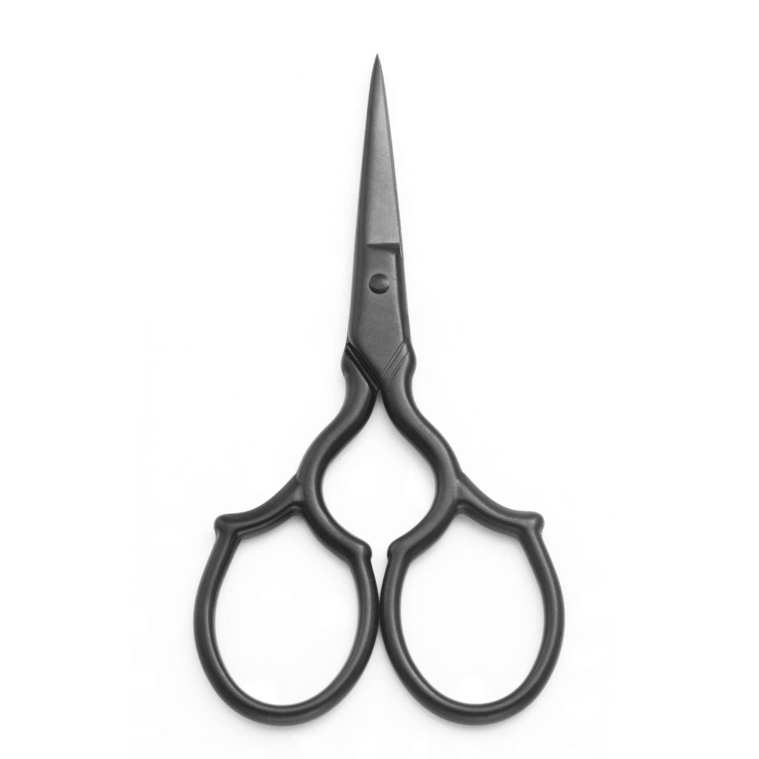 Yutoner Embroidery Scissors - Stainless Steel Sharp Sewing Shears for DIY Craft, Art Work, Needlework, Cross Stitch (Black - 3.7 Inch)