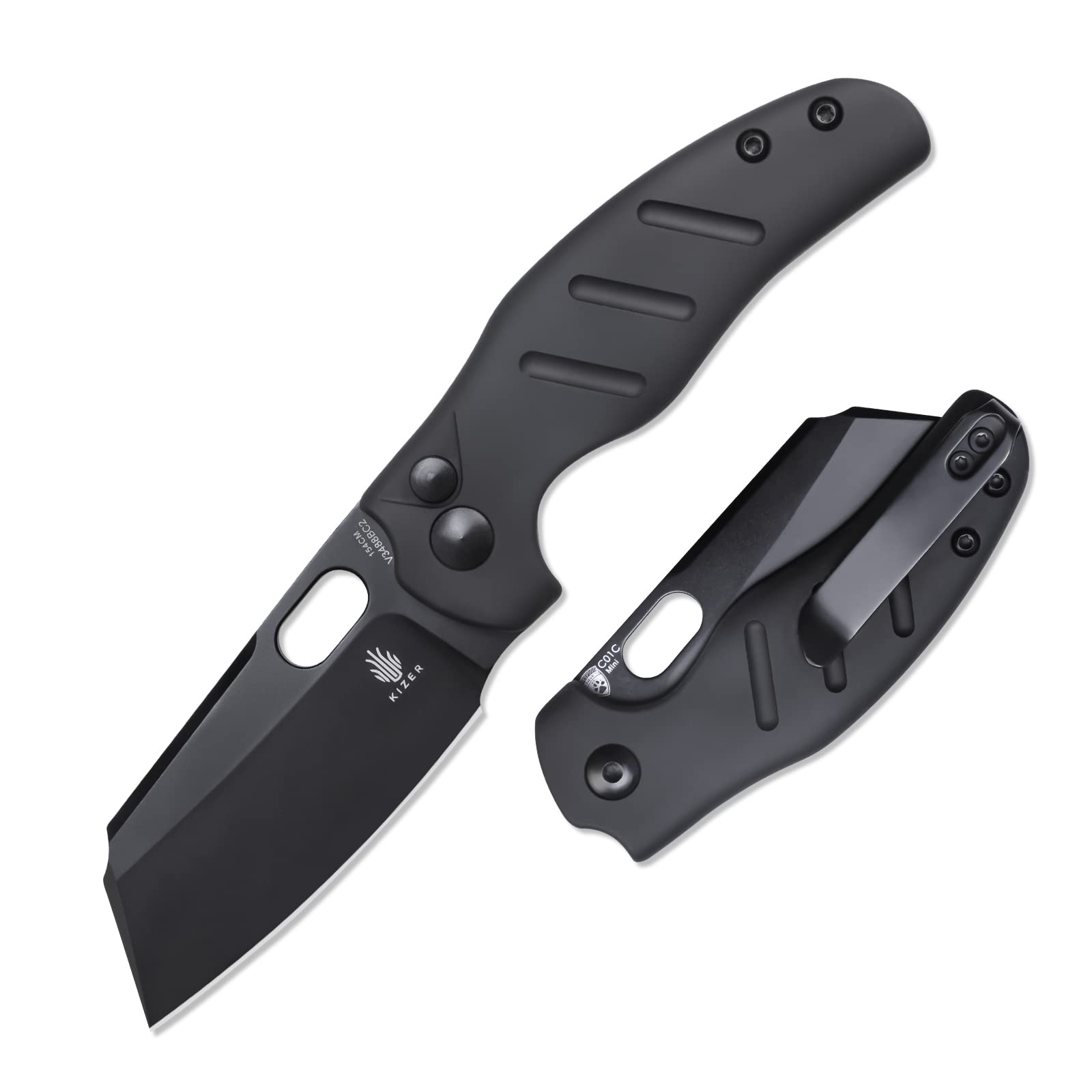 Kizer C01c(Mini) Sheepdog Pocket Knife 2.6 Inches 154CM Steel Aluminum Handle Folding Knife Hunting Camping Knife V3488BC2