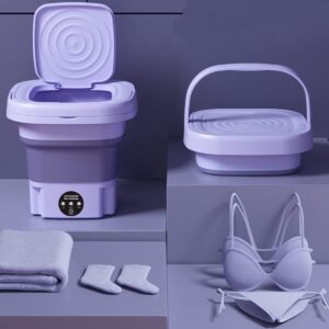 Portable Mini Washing Machine Small Washer for Baby Clothes, Underwear,Foldable Small Washer