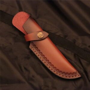 DONGKER Knife Sheath,8.66" Leather Straight Knife Holster with Belt Buckle for 4.72" Blade Length & 1.57" Width Knife