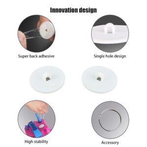 Adhesive Ceiling Disc Hook,Small Hanging Suspension Ring,Powerful Sticky Decoration Hanger,Poster/Flagpole/Balloon/Ribbon/Bells/String Lights Holder,Party/Wedding/Ceremony Ornament Gadget(20pcs)