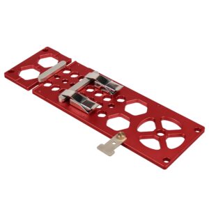 DDWT Upgraded 340mm Track Saw Square Right Angle Circular Saw Guide Rail Angle Stop Accessories Compatible with Festool and Makita Guide Rail (Red)