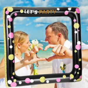 JINYONGXING Inflatable Selfie Photo Frame Photo Props Photo Booth Birthday Decoration Party Props Ideal for Bridal Shower Baby Shower Wedding Favors