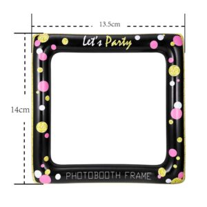 JINYONGXING Inflatable Selfie Photo Frame Photo Props Photo Booth Birthday Decoration Party Props Ideal for Bridal Shower Baby Shower Wedding Favors