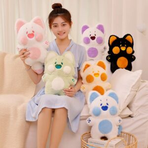 Alwoligag Cat Plush Kawaii Toy,Cat Stuffed Animals,Pillow Cat Soft Pillow, Cute Cat Plushies Gift for Girlfriend and Kids(12 inch)