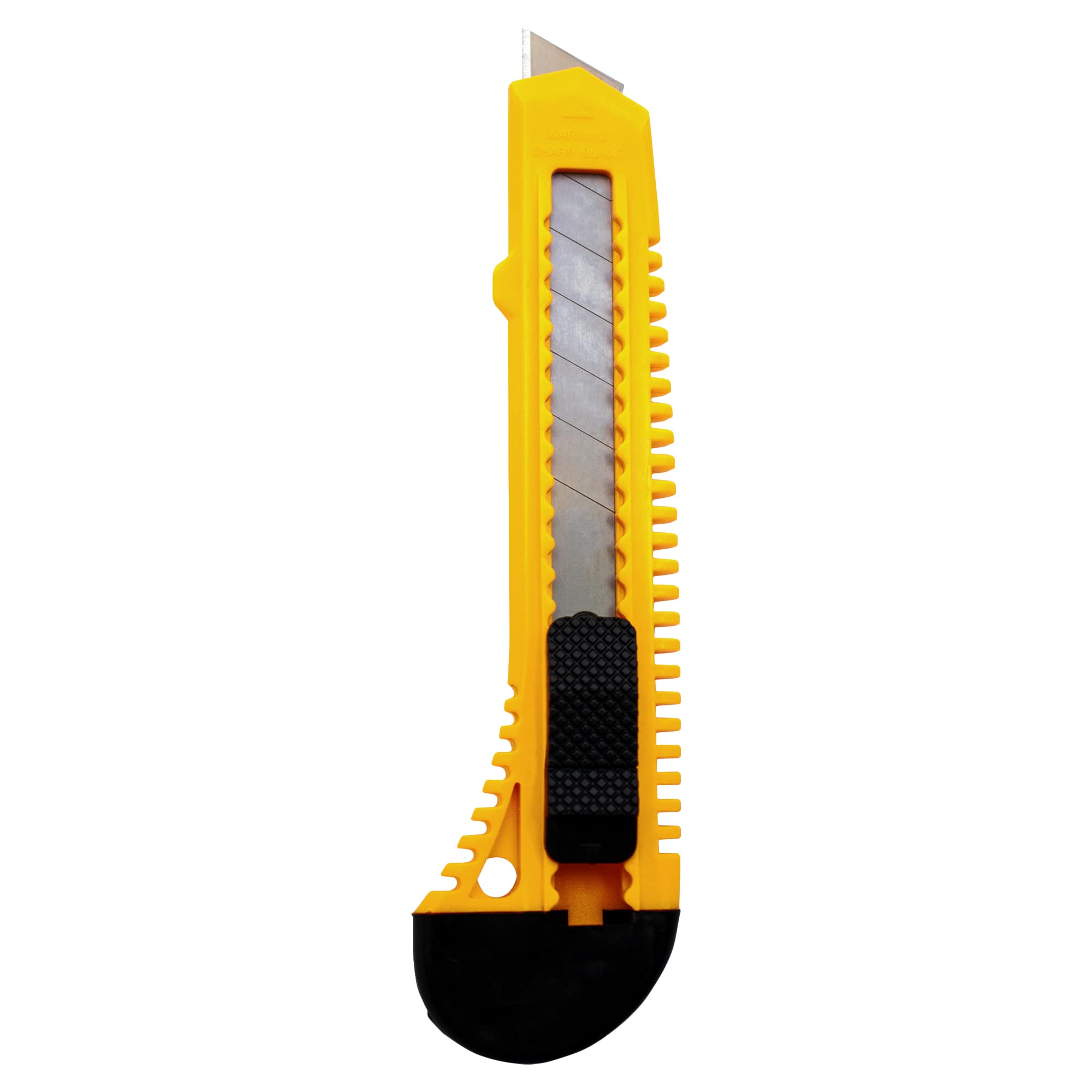 MotoProducts Yellow Retractable Utility Knife Manual Lock 2 Small 5 inch 1 Big 6 inch Box Cutter w/Snap Off Blade