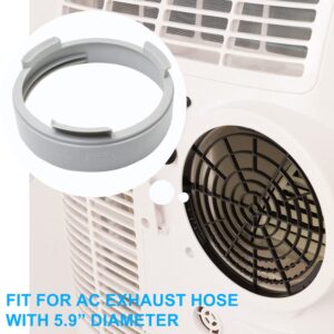 Portable Air Conditioner Exhaust Hose Coupler Window Adapter A/C Connector, 5.9 inch Suit for Air Conditioning Exhaust Port (Round)